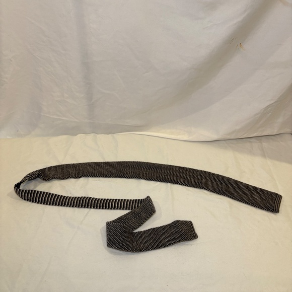 Cesare Attolini Napoli Cashmere/Wool Flat End Tie Grenadine Weave Made in Italy - Picture 6 of 8